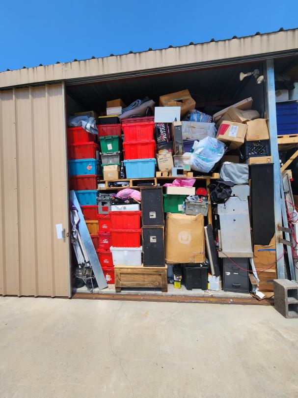 Storage Unit Auction in Conroe, TX at Lochness Valet Launch & RV Park